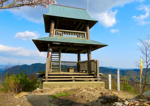 猿啄城跡の猿啄城展望台